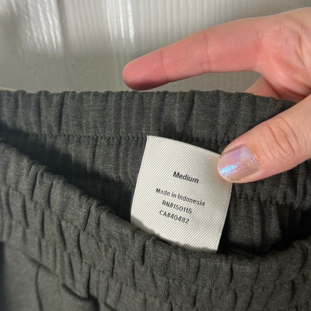 Varley The Wide Leg Pant 30 in Olive Marl M - Picture 6 of 6